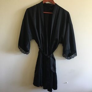 Apt 9 intimates black satin robe
